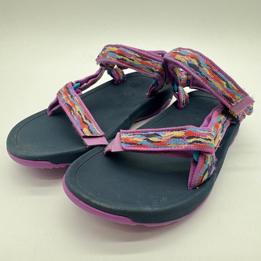 Teva Hurricane XLT2 Purple Multi Geometric Strappy Hiking Sandal 1019390C Size 3